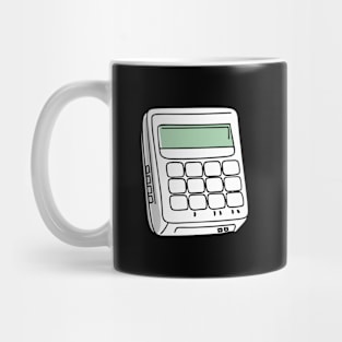 Line art of a Pager Mug